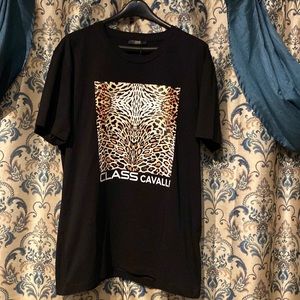 Cavalli Men’s T-Shirt XXL Black